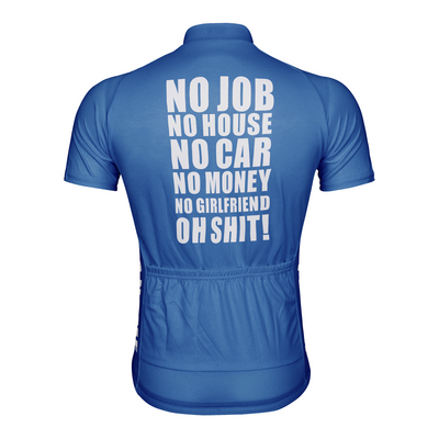 Customized No Car No Money Men's Cycling Jersey Short Sleeve