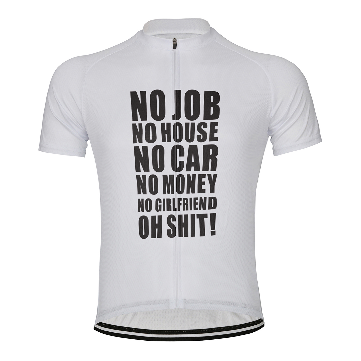 Customized No Car No Money Men's Cycling Jersey Short Sleeve