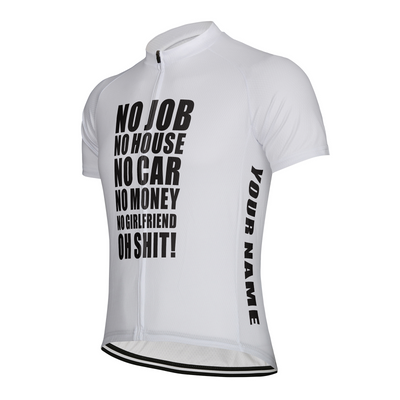 Customized No Car No Money Men's Cycling Jersey Short Sleeve