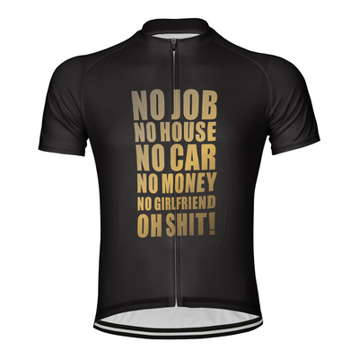Customized No Car No Money Men's Cycling Jersey Short Sleeve