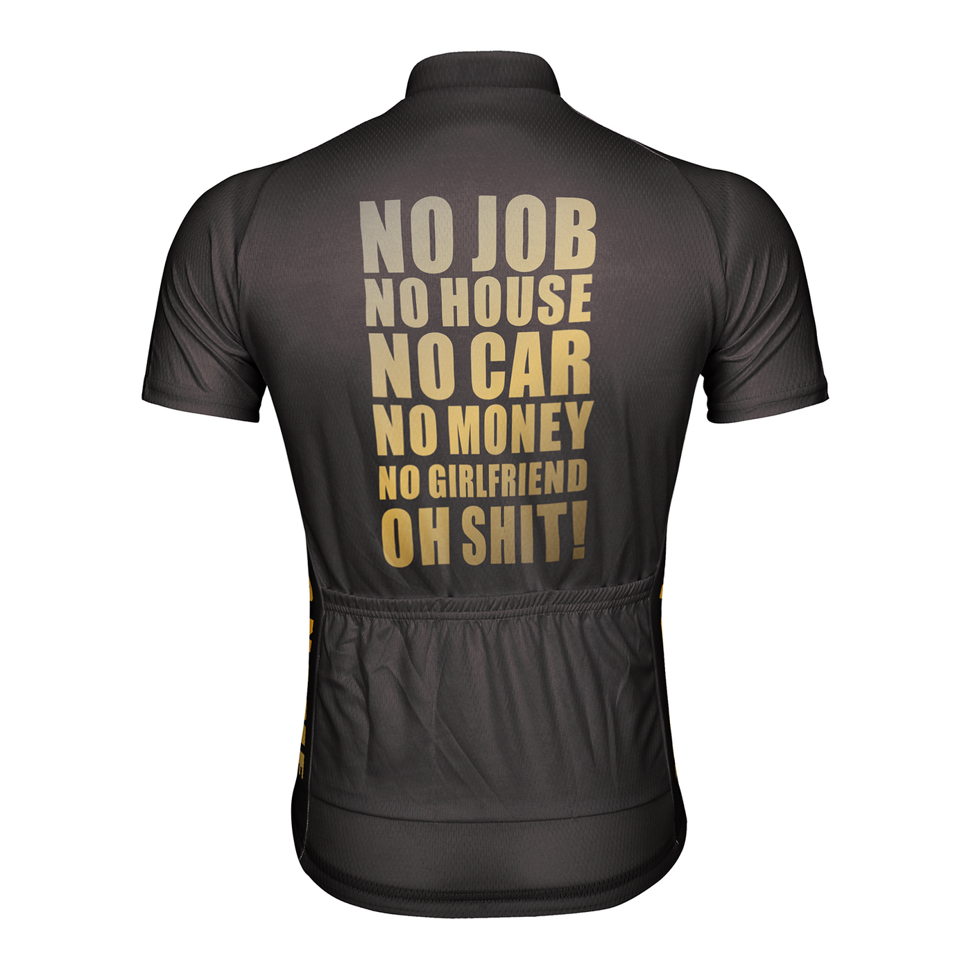 Customized No Car No Money Men's Cycling Jersey Short Sleeve