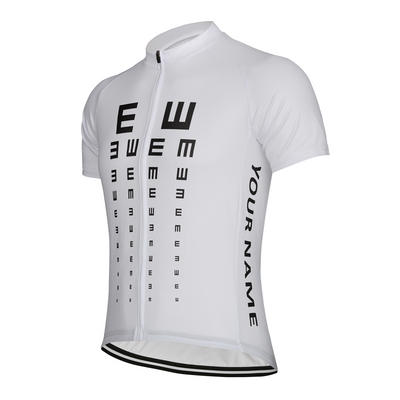 Customized Visual Acuity Chart Men's Cycling Jersey Short Sleeve