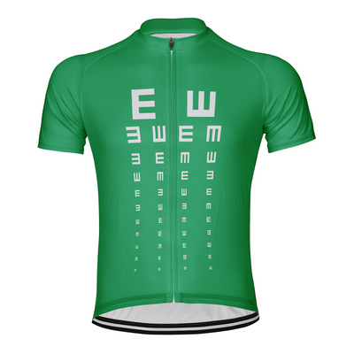 Customized Visual Acuity Chart Men's Cycling Jersey Short Sleeve
