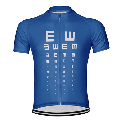 Customized Visual Acuity Chart Men's Cycling Jersey Short Sleeve