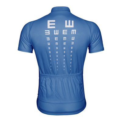 Customized Visual Acuity Chart Men's Cycling Jersey Short Sleeve