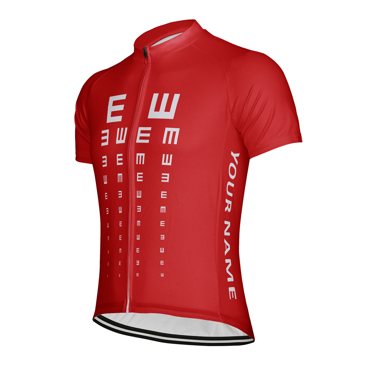 Customized Visual Acuity Chart Men's Cycling Jersey Short Sleeve