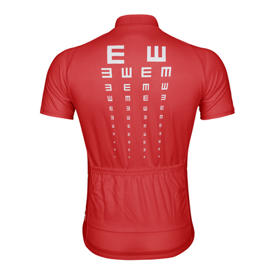 Customized Visual Acuity Chart Men's Cycling Jersey Short Sleeve