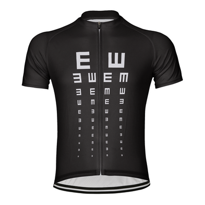 Customized Visual Acuity Chart Men's Cycling Jersey Short Sleeve