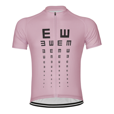 Customized Visual Acuity Chart Men's Cycling Jersey Short Sleeve