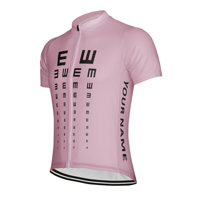 Customized Visual Acuity Chart Men's Cycling Jersey Short Sleeve