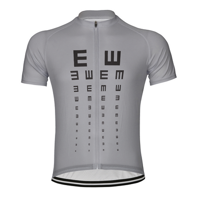 Customized Visual Acuity Chart Men's Cycling Jersey Short Sleeve