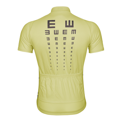 Customized Visual Acuity Chart Men's Cycling Jersey Short Sleeve