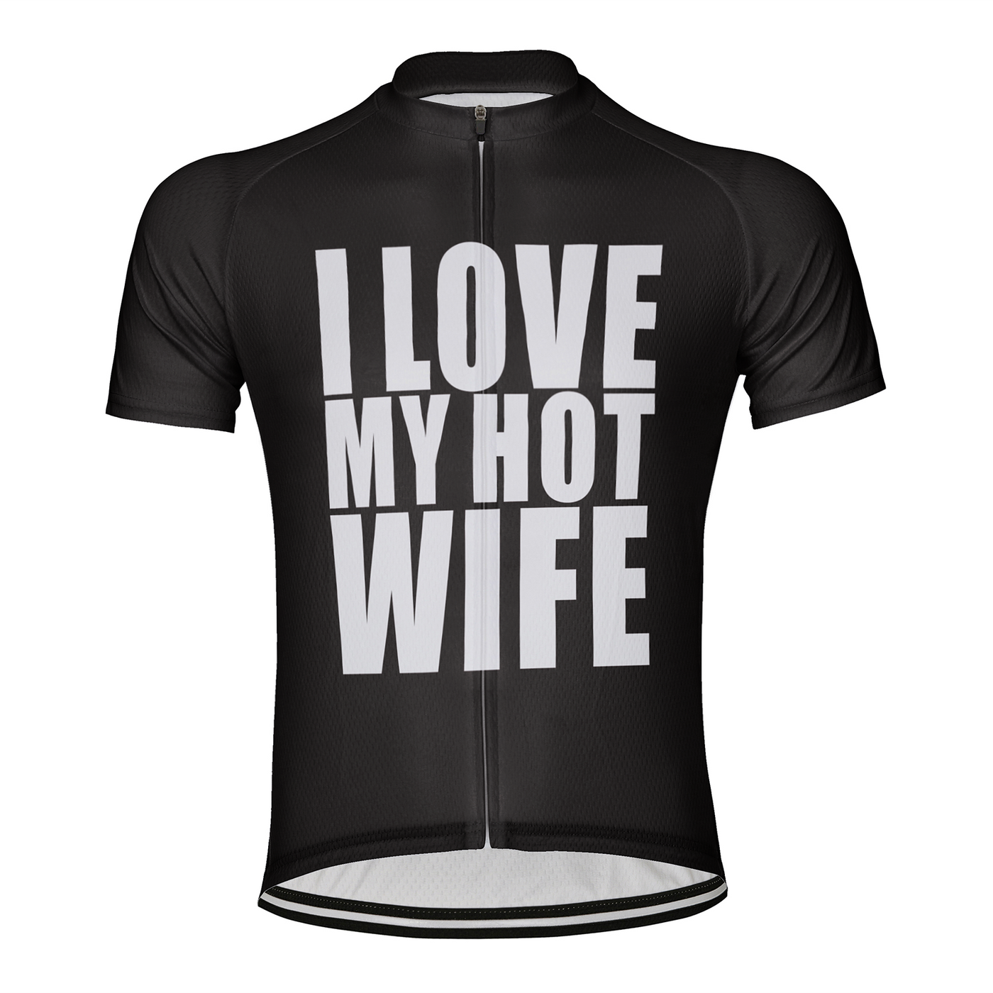 Customized I Love My Hot Wife Men's Cycling Jersey Short Sleeve