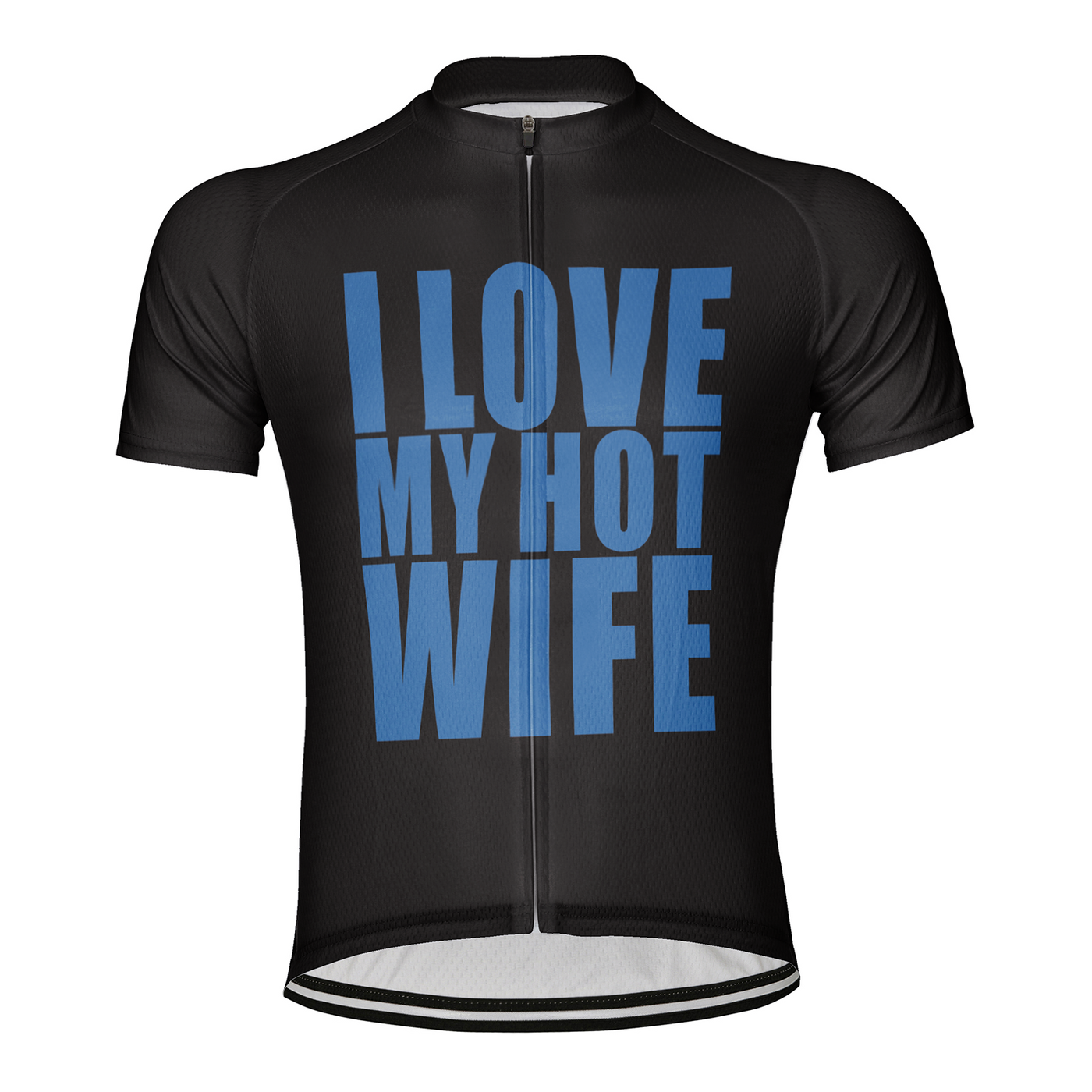 Customized I Love My Hot Wife Men's Cycling Jersey Short Sleeve