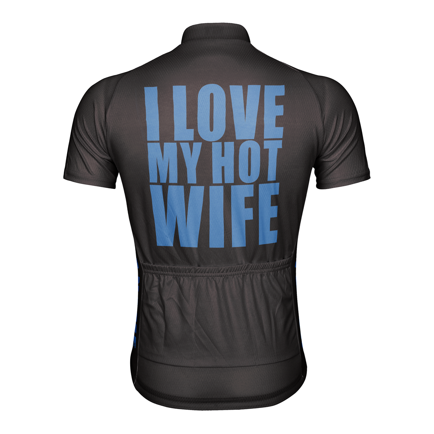 Customized I Love My Hot Wife Men's Cycling Jersey Short Sleeve