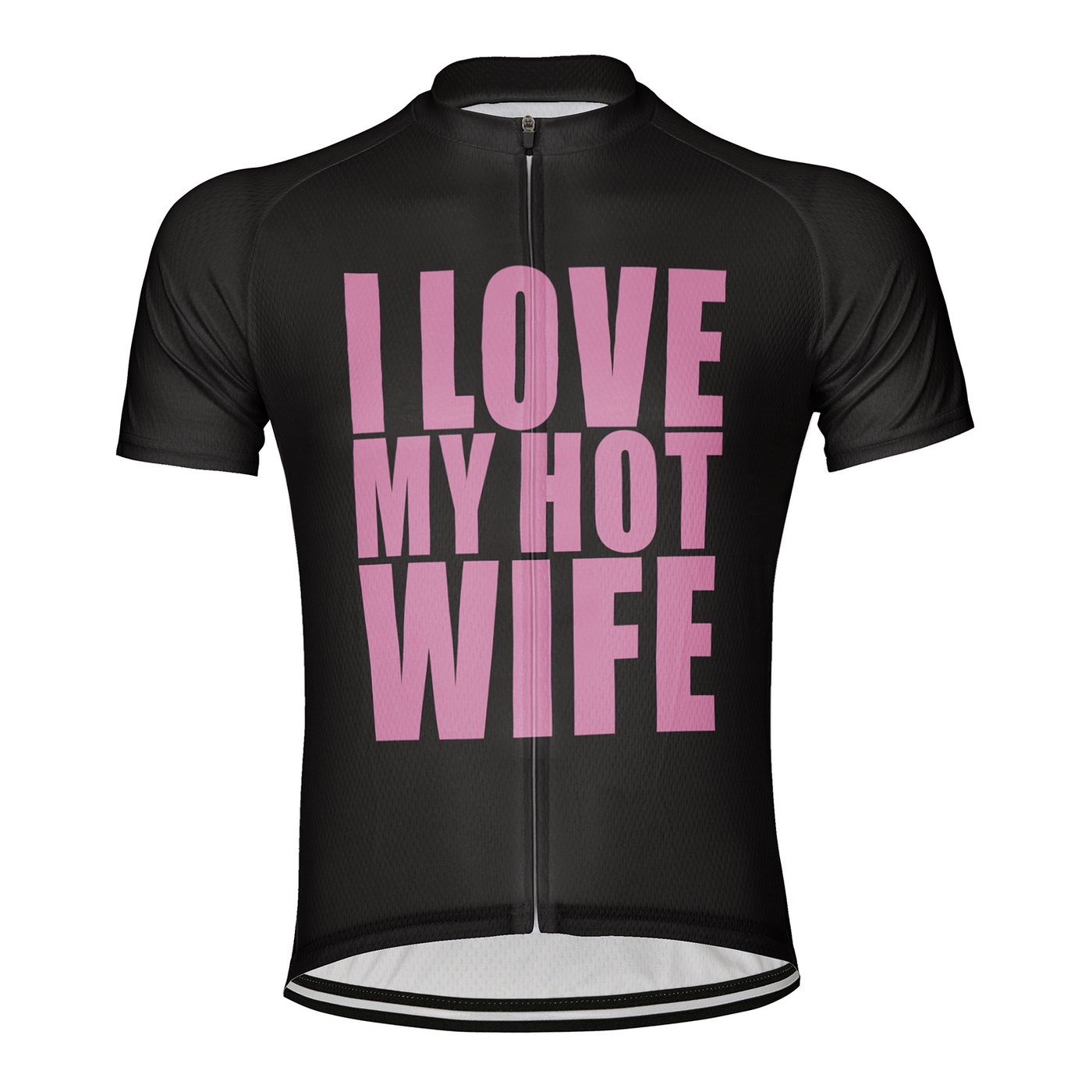 Customized I Love My Hot Wife Men's Cycling Jersey Short Sleeve