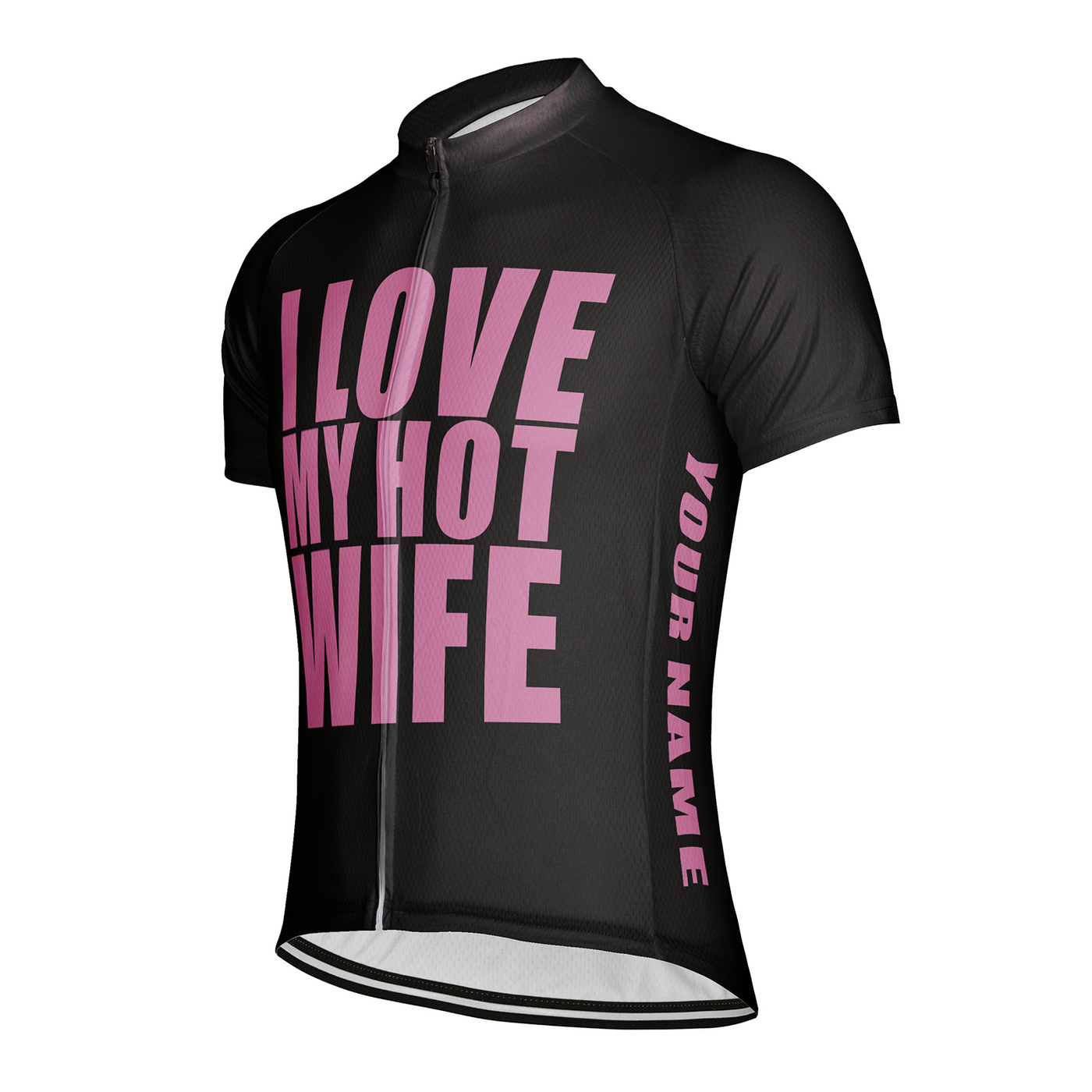 Customized I Love My Hot Wife Men's Cycling Jersey Short Sleeve