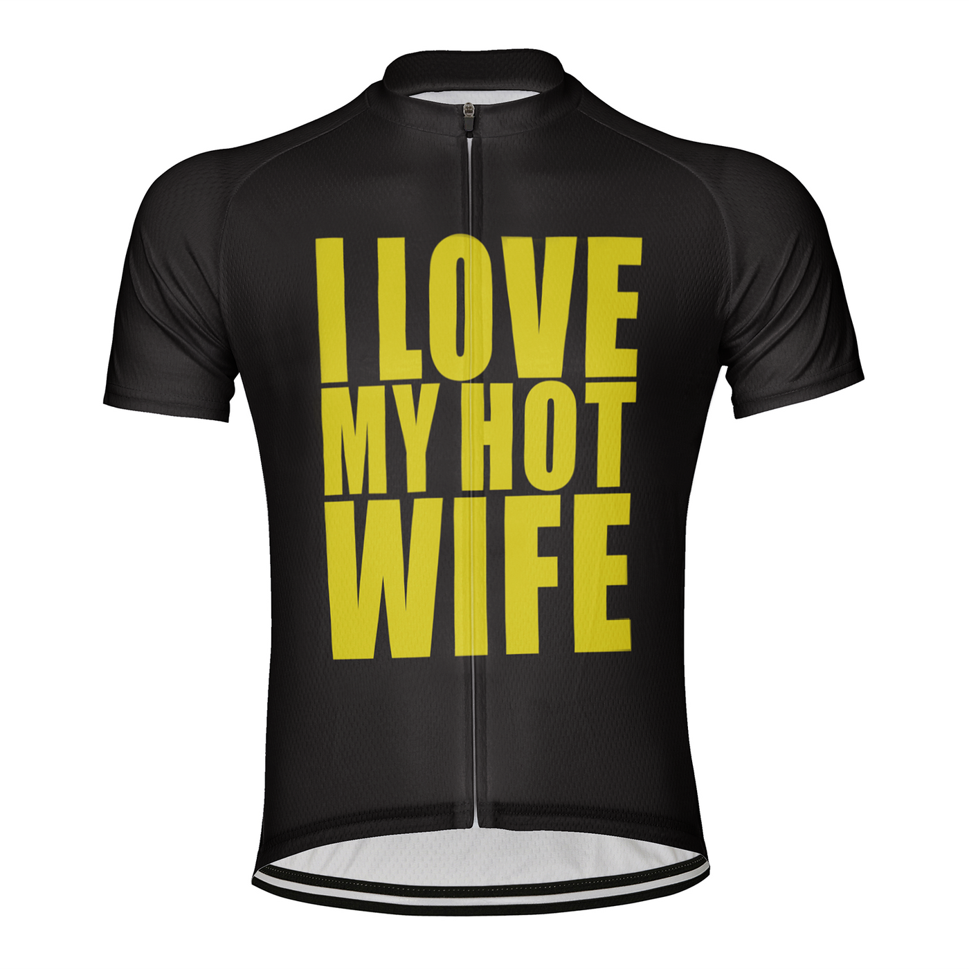 Customized I Love My Hot Wife Men's Cycling Jersey Short Sleeve