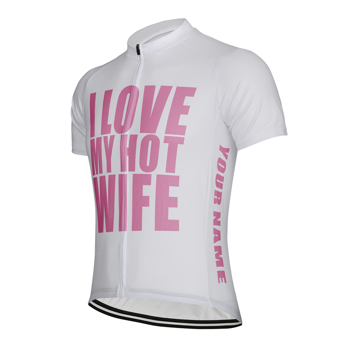 Customized I Love My Hot Wife Men's Cycling Jersey Short Sleeve