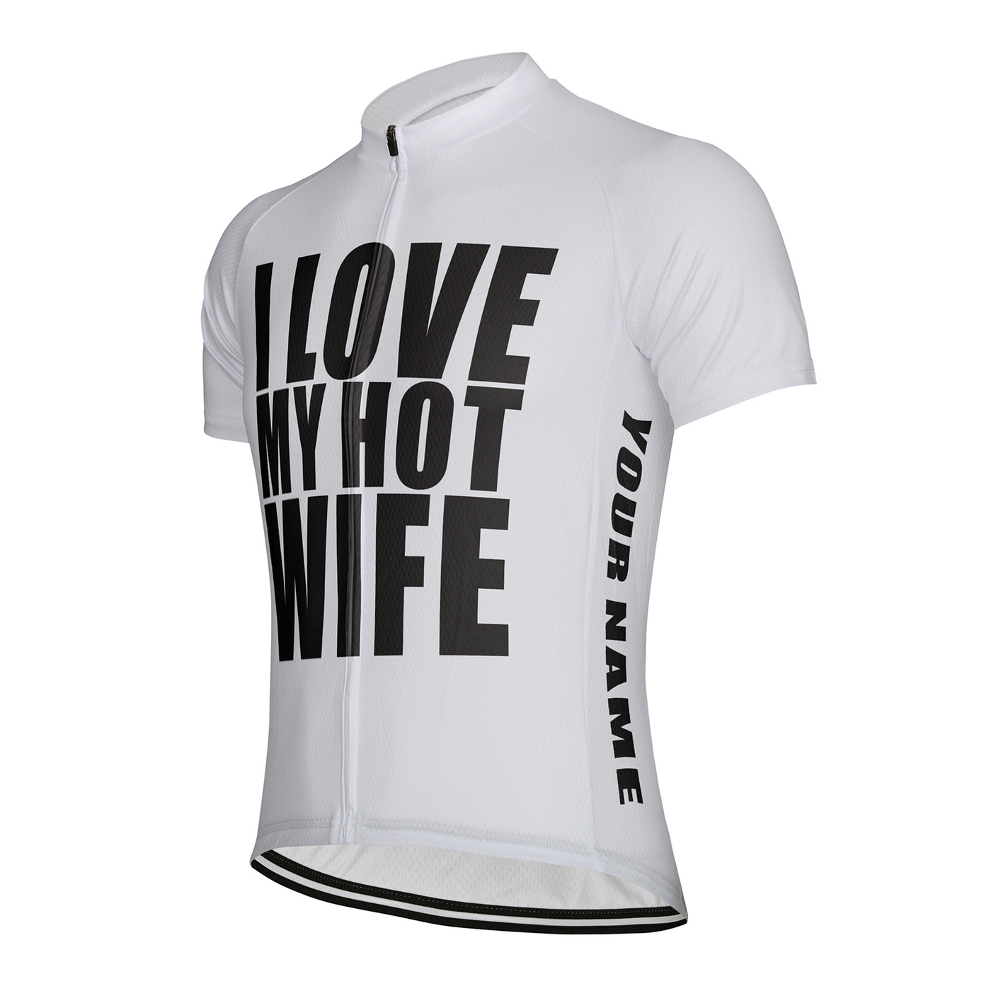 Customized I Love My Hot Wife Men's Cycling Jersey Short Sleeve