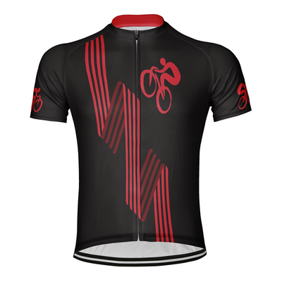 Customized Bike Lines Men's Cycling Jersey Short Sleeve