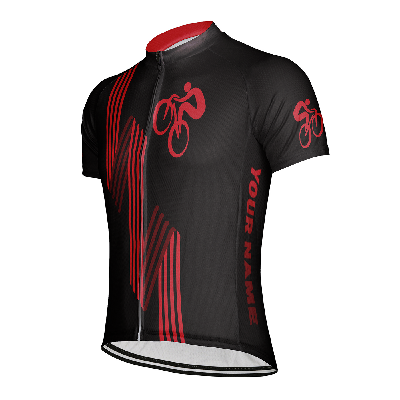 Customized Bike Lines Men's Cycling Jersey Short Sleeve