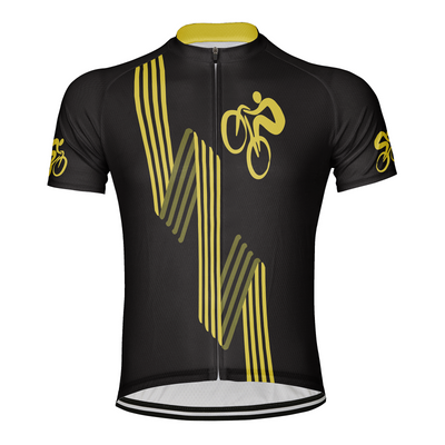 Customized Bike Lines Men's Cycling Jersey Short Sleeve