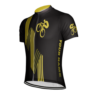 Customized Bike Lines Men's Cycling Jersey Short Sleeve