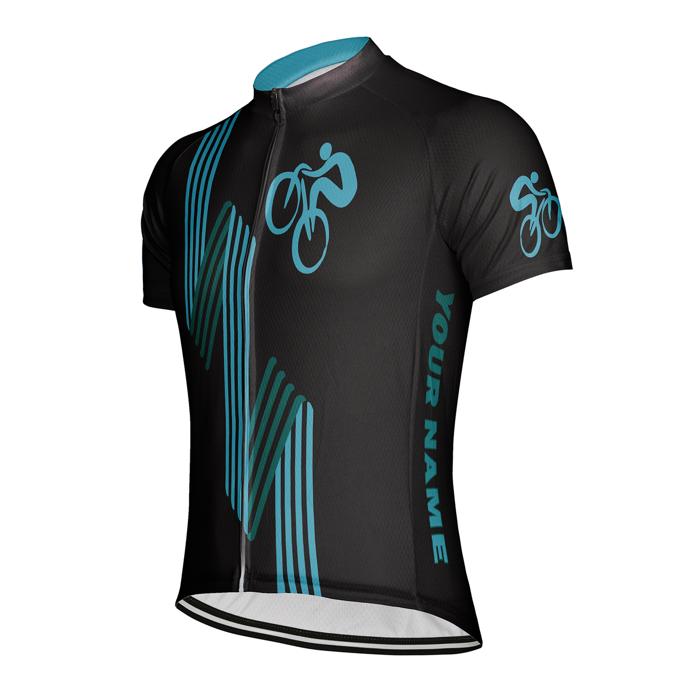 Customized Bike Lines Men's Cycling Jersey Short Sleeve