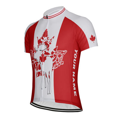 Customized Canada Men's Cycling Jersey Short Sleeve