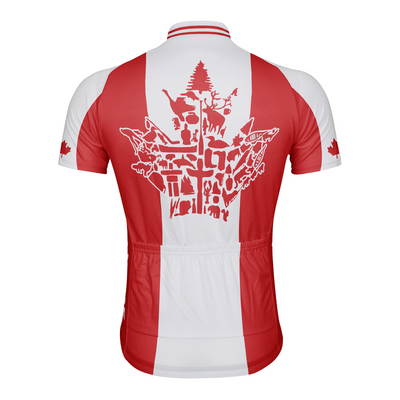 Customized Canada Men's Cycling Jersey Short Sleeve