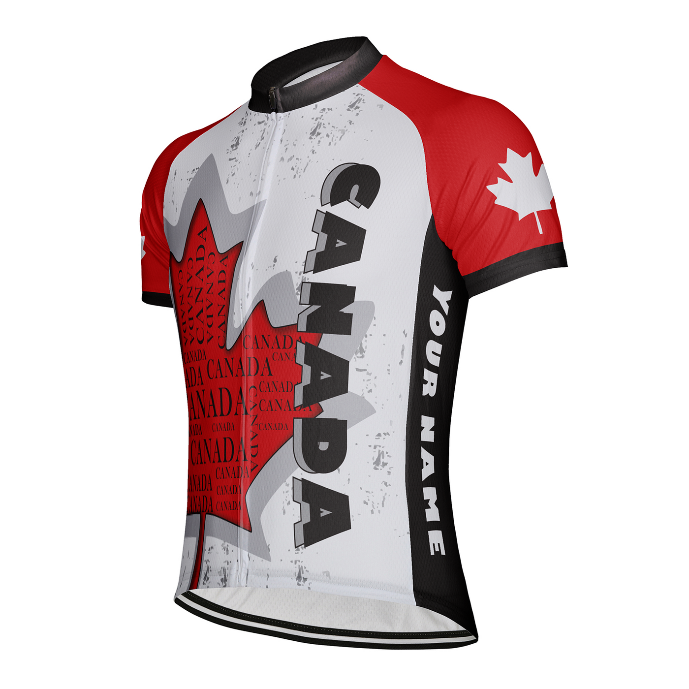 Customized Canada Men's Cycling Jersey Short Sleeve