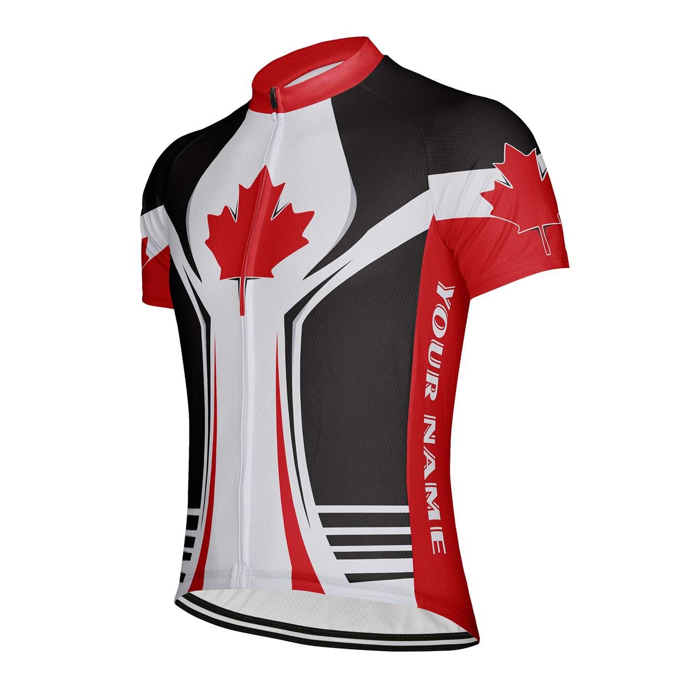 Customized Canada Men's Cycling Jersey Short Sleeve