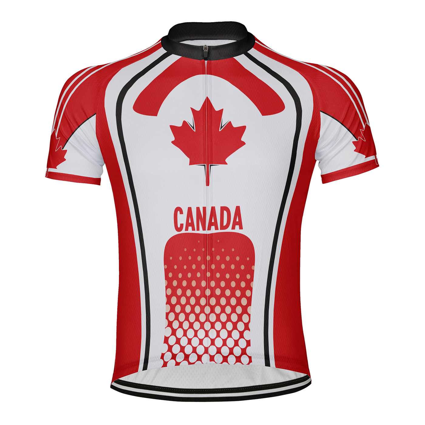 Customized Canada Men's Cycling Jersey Short Sleeve