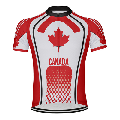 Customized Canada Men's Cycling Jersey Short Sleeve