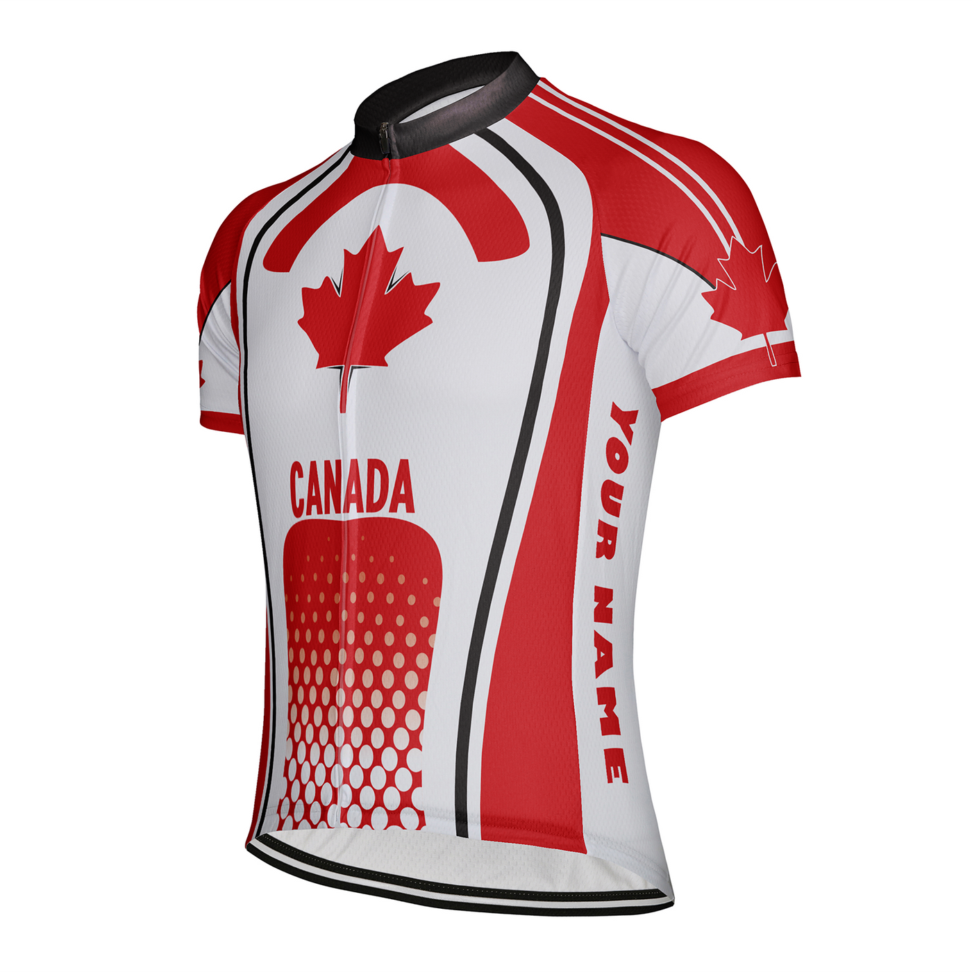 Customized Canada Men's Cycling Jersey Short Sleeve