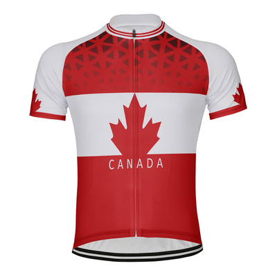 Customized Canada Men's Cycling Jersey Short Sleeve