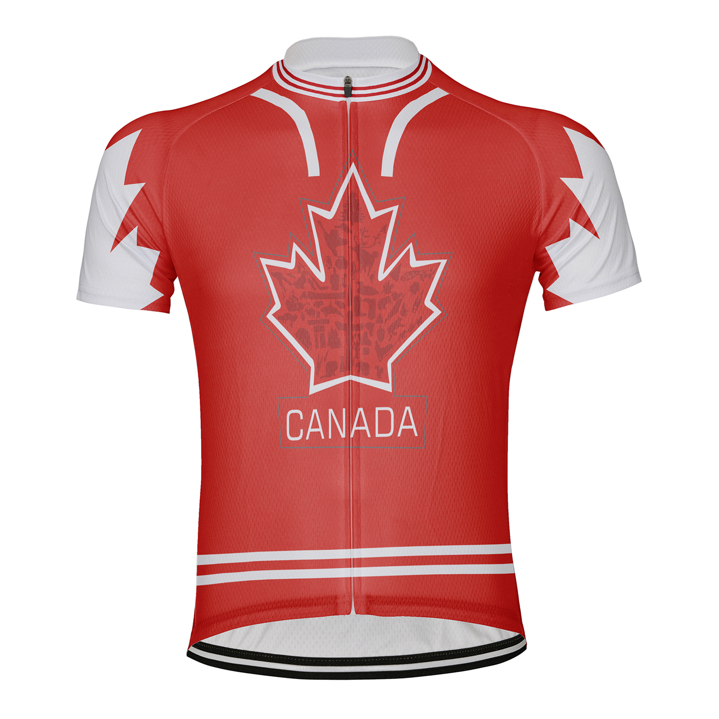 Customized Canada Men's Cycling Jersey Short Sleeve