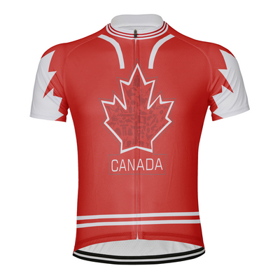 Customized Canada Men's Cycling Jersey Short Sleeve