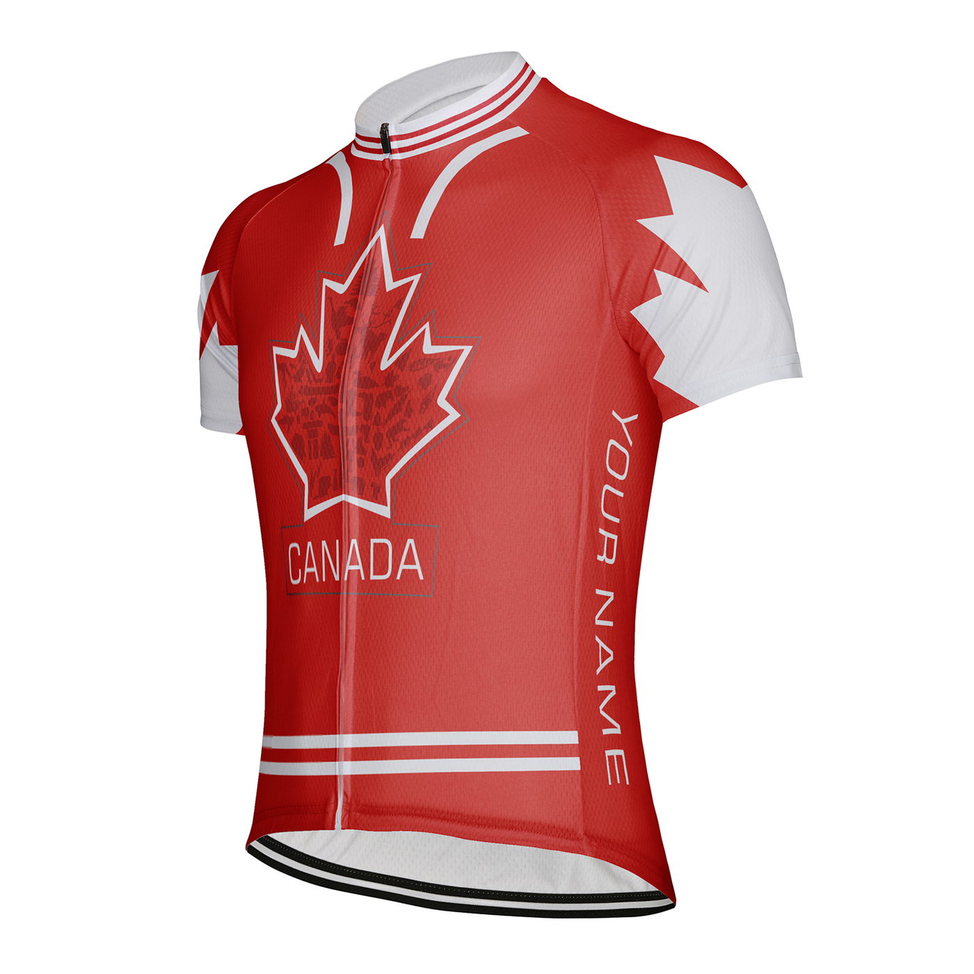 Customized Canada Men's Cycling Jersey Short Sleeve