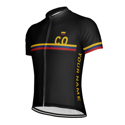 Customized Colombia Men's Cycling Jersey Short Sleeve