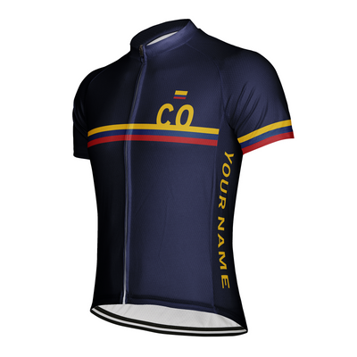 Customized Colombia Men's Cycling Jersey Short Sleeve