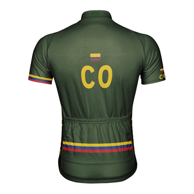 Customized Colombia Men's Cycling Jersey Short Sleeve