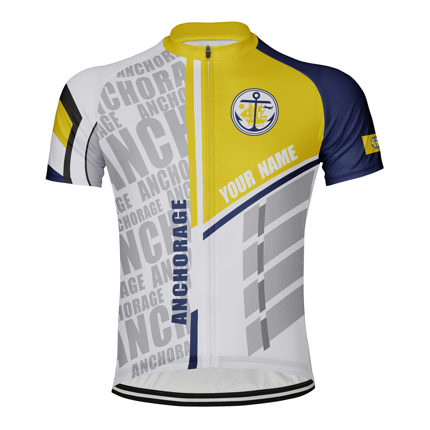 Customized Anchorage Men's Cycling Jersey Short Sleeve