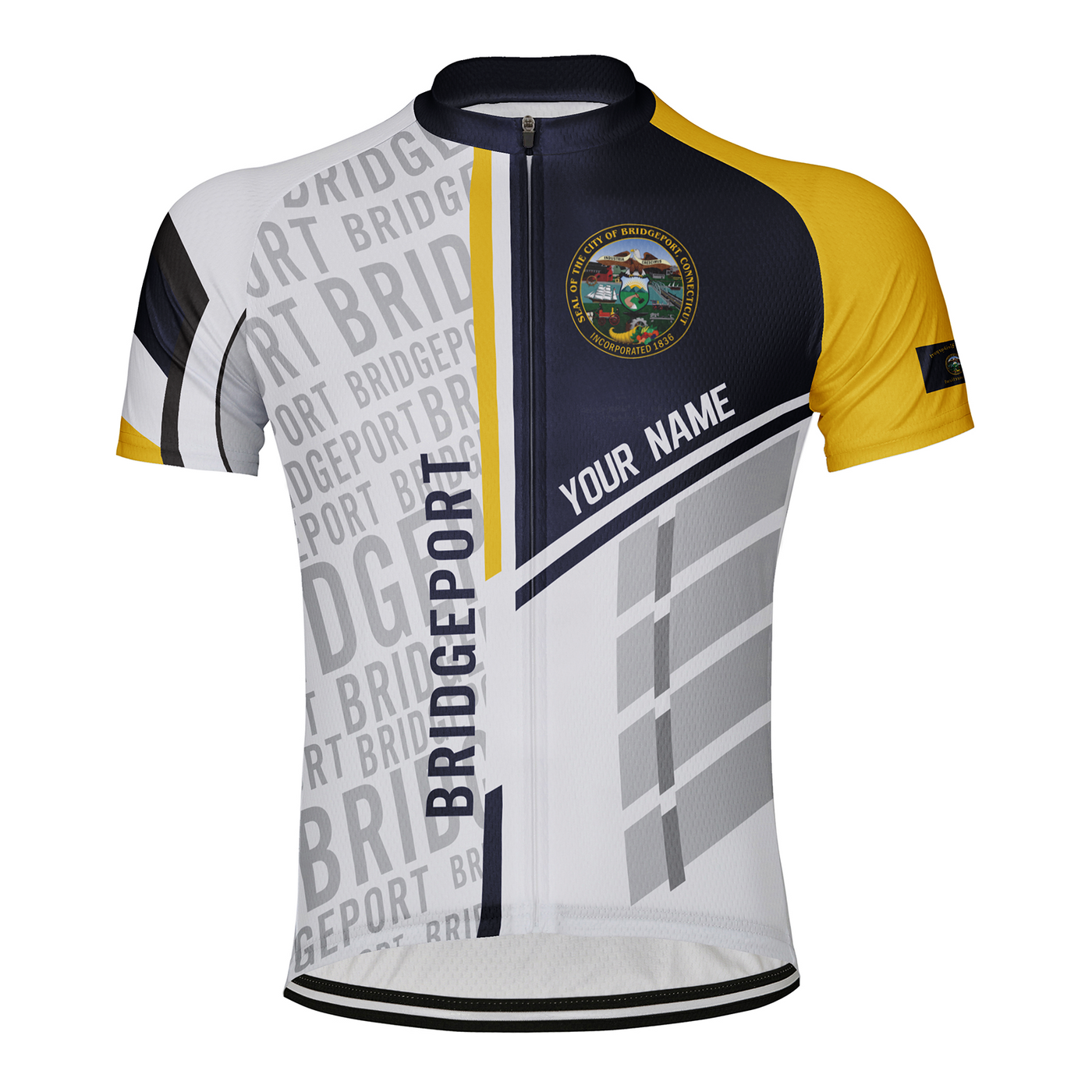 Customized Bridgeport Men's Cycling Jersey Short Sleeve