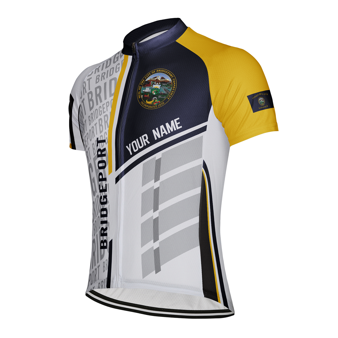 Customized Bridgeport Men's Cycling Jersey Short Sleeve