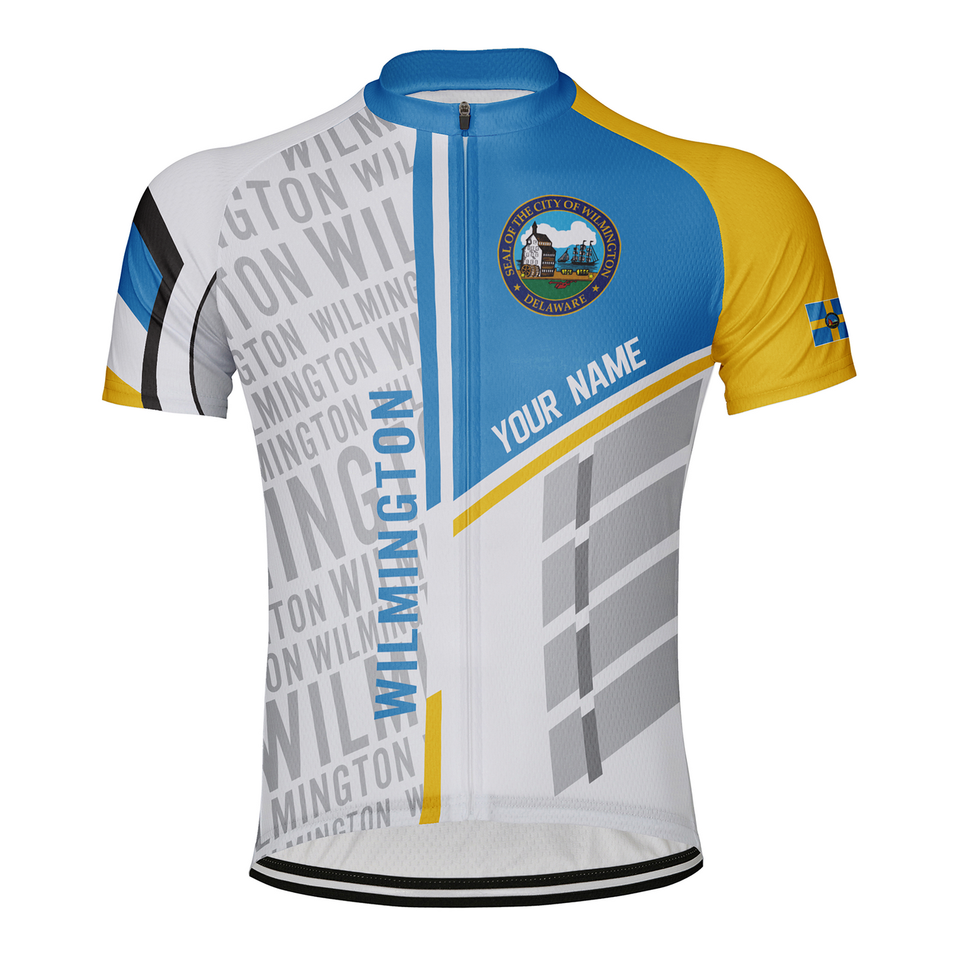 Customized Wilmington Men's Cycling Jersey Short Sleeve