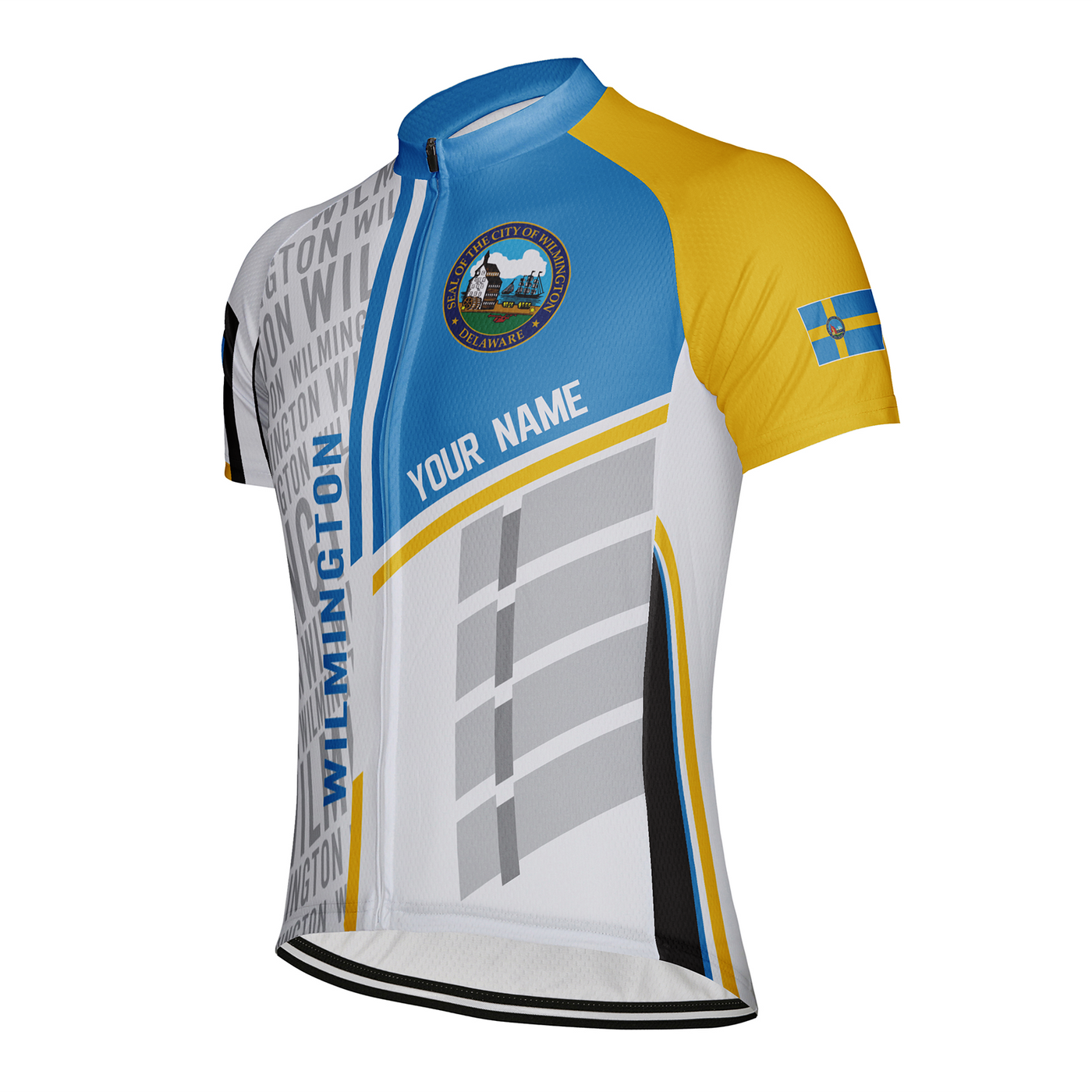 Customized Wilmington Men's Cycling Jersey Short Sleeve