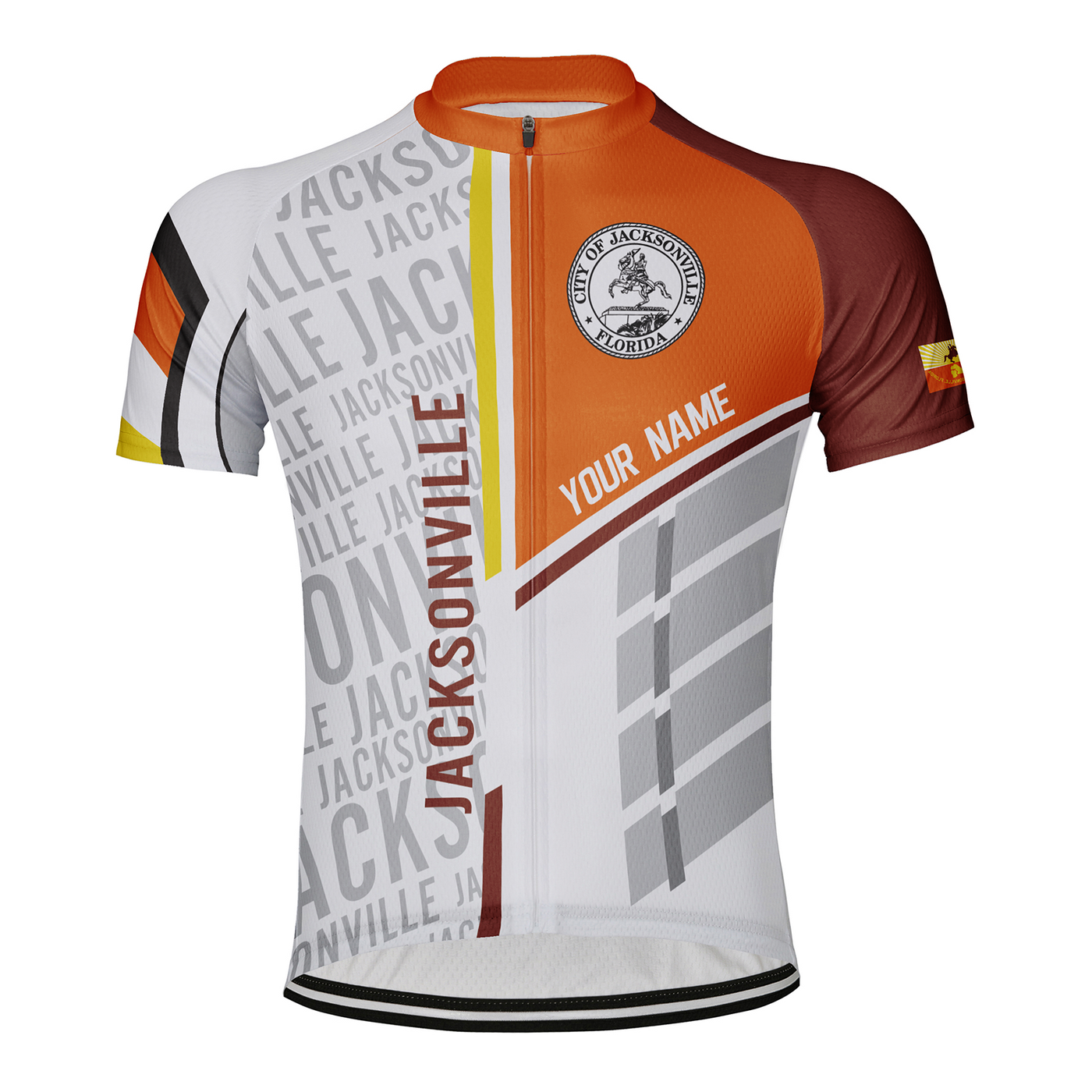 Customized Jacksonville Men's Cycling Jersey Short Sleeve