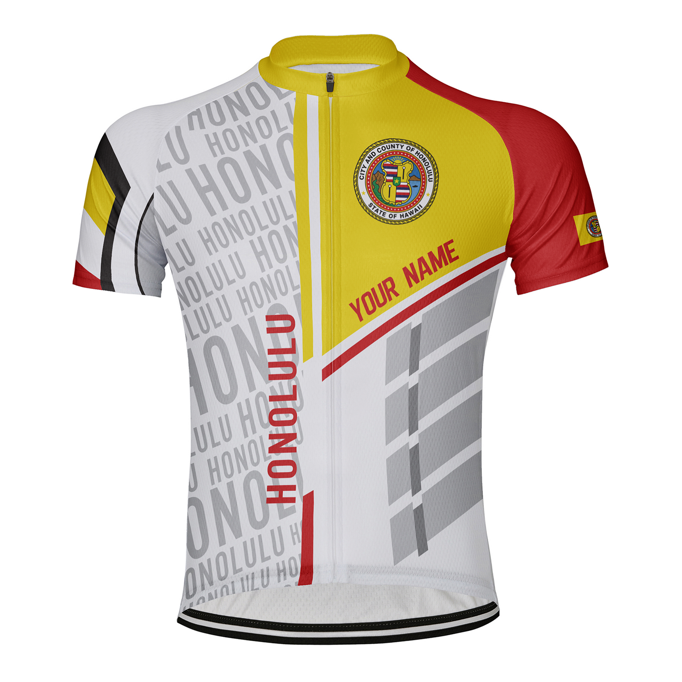 Customized Honolulu Men's Cycling Jersey Short Sleeve